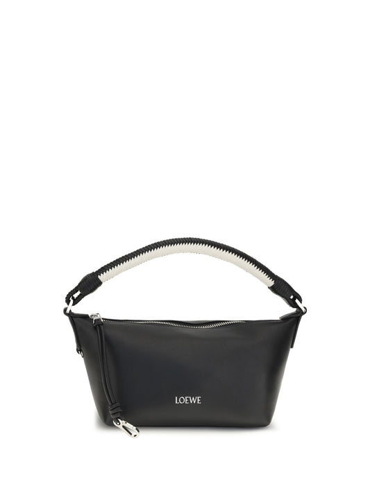 Loewe Cala mini lambskin Handbag - Black/Soft White
