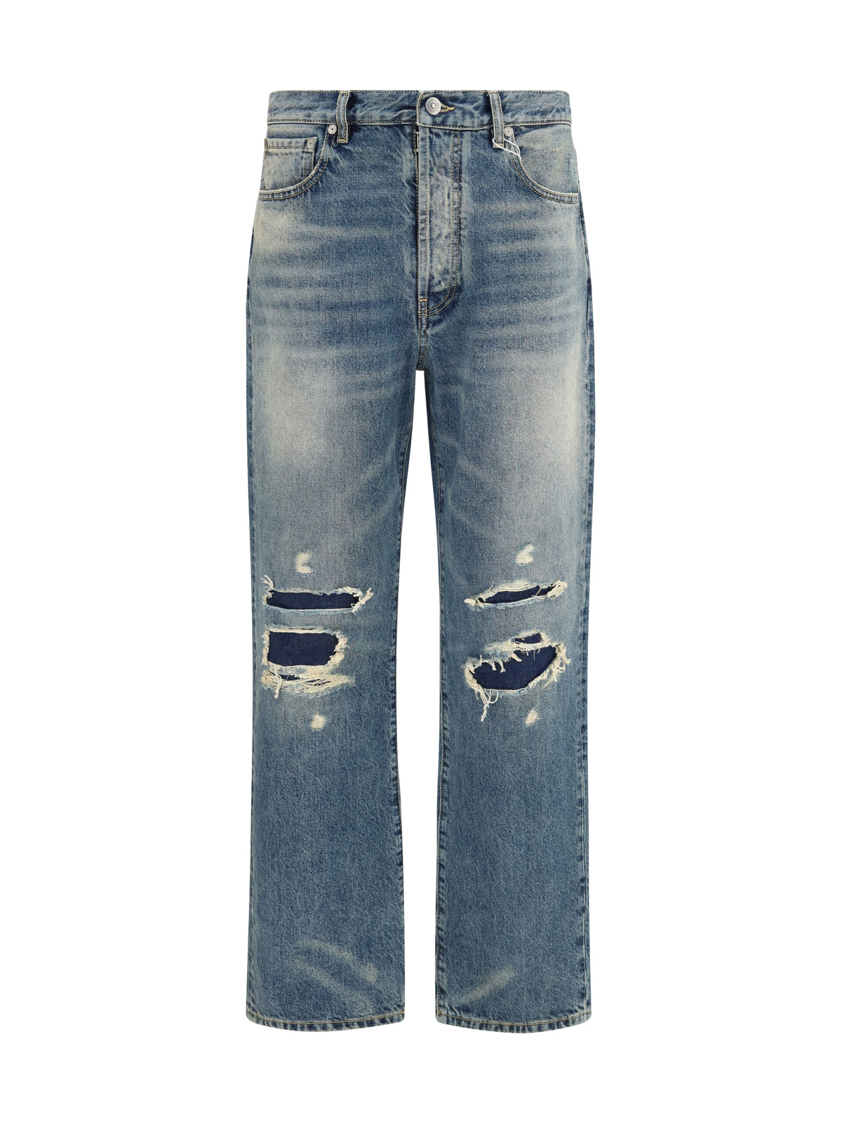 Maison Margiela Straight-leg ripped Jeans - Super Used