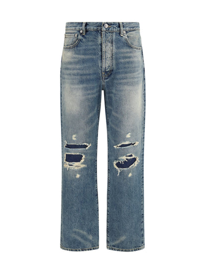 Maison Margiela Straight-leg ripped Jeans - Super Used