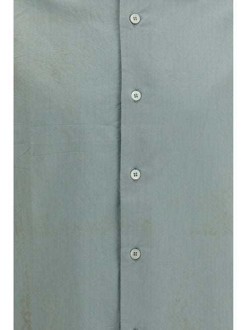 Prada Cotton Shirt with a worn-in effect - Agave