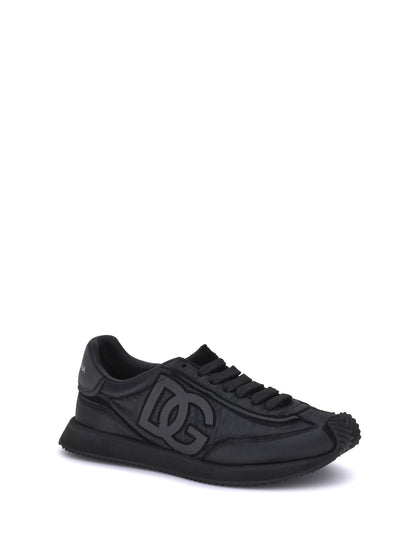 Dolce & Gabbana Leather Sneakers - Black