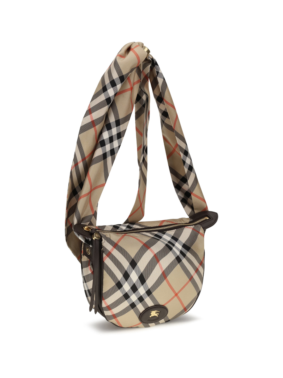 Burberry Ribbon silk twill Shoulder Bag - Sand