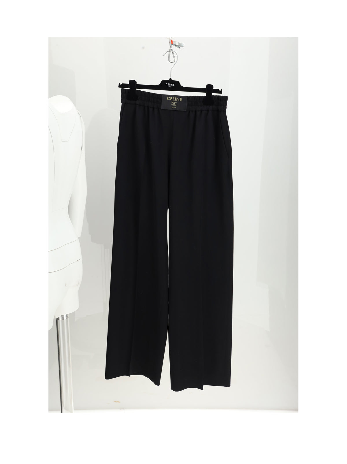 Celine ELASTIC WAIST TROUSERS - Black
