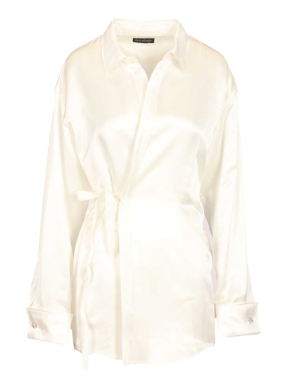Balenciaga Wrap Shirt - White