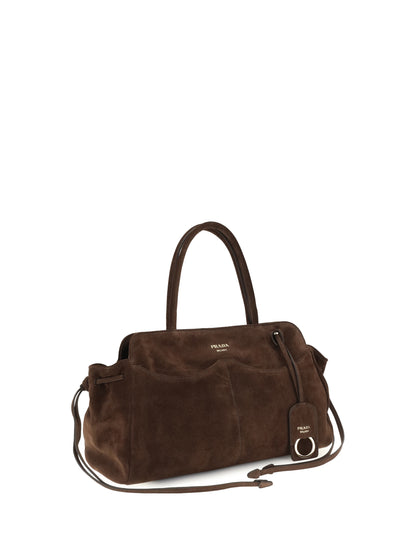 Prada Carry large suede Handbag - Moro