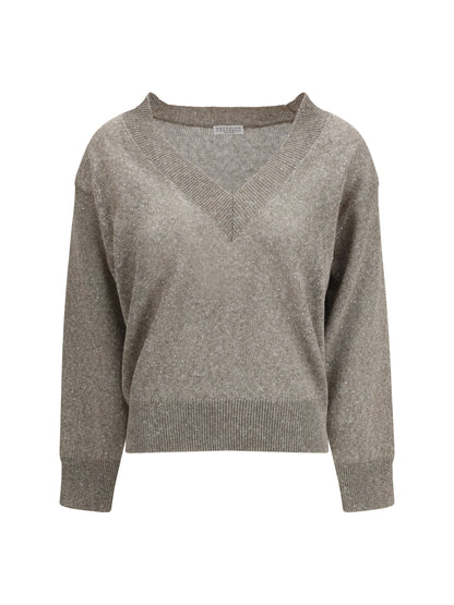 BRUNELLO CUCINELLI Sparkling linen T-shirt