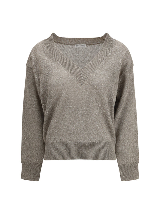 BRUNELLO CUCINELLI Sparkling linen T-shirt