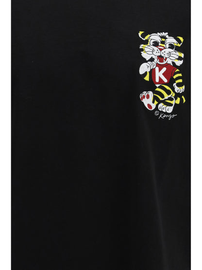 KENZO Wild Tiger motif embroidered on the chest oversized T-shirt