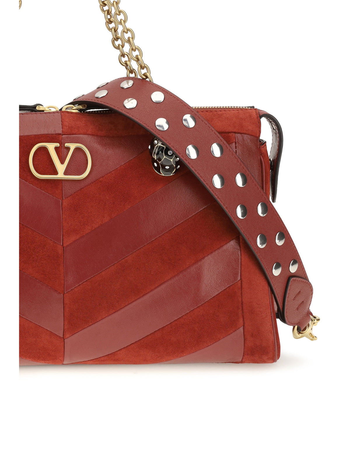 Valentino Garavani Medium Panthea Shoulder Bag - Russet Red