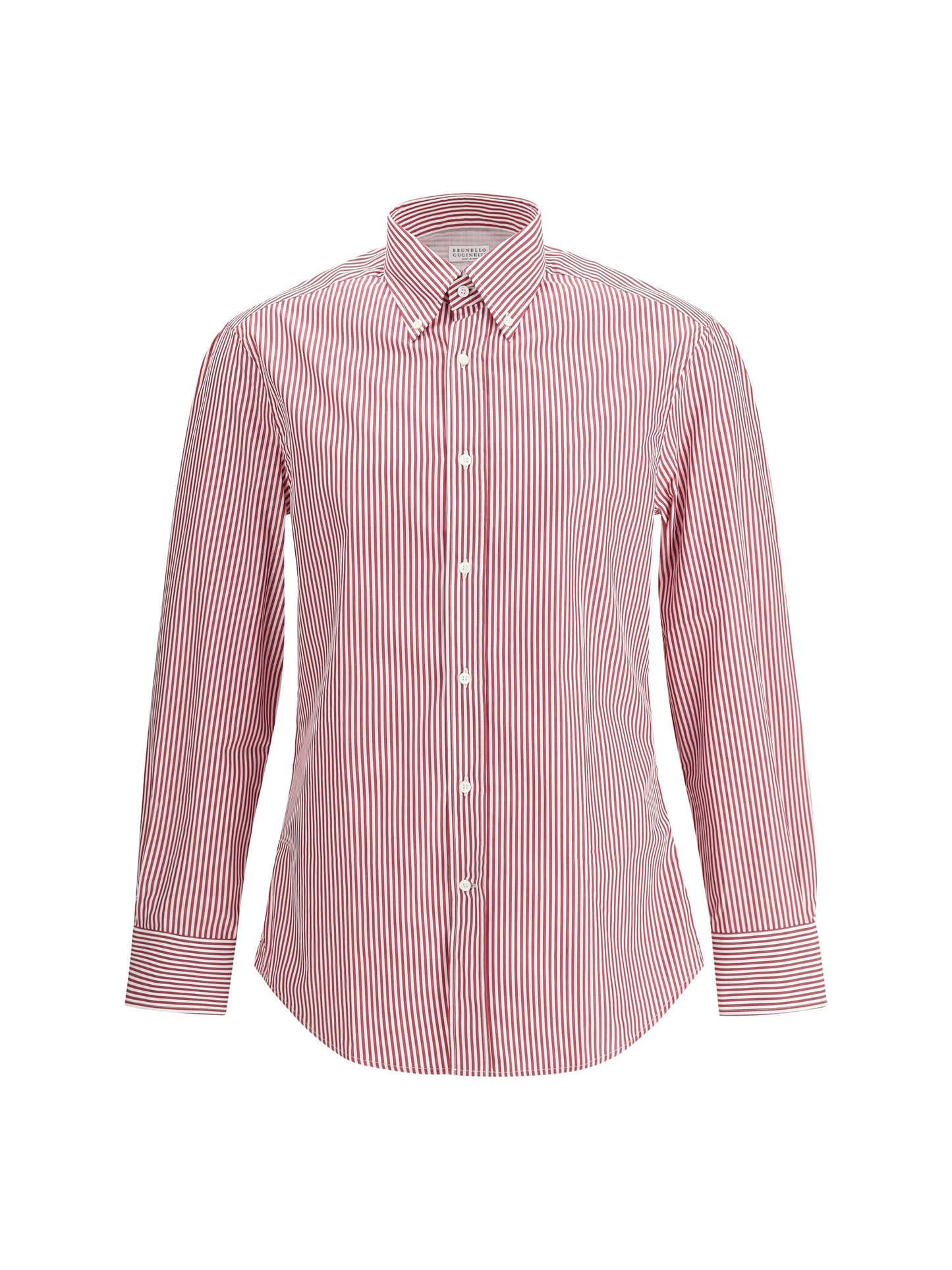 BRUNELLO CUCINELLI Striped long-sleeve Cotton Shirt