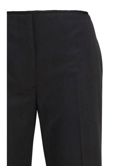 Toteme Kick Flare Raw-Edge Pants - Black
