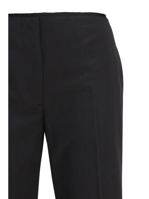 Toteme Kick Flare Raw-Edge Pants - Black