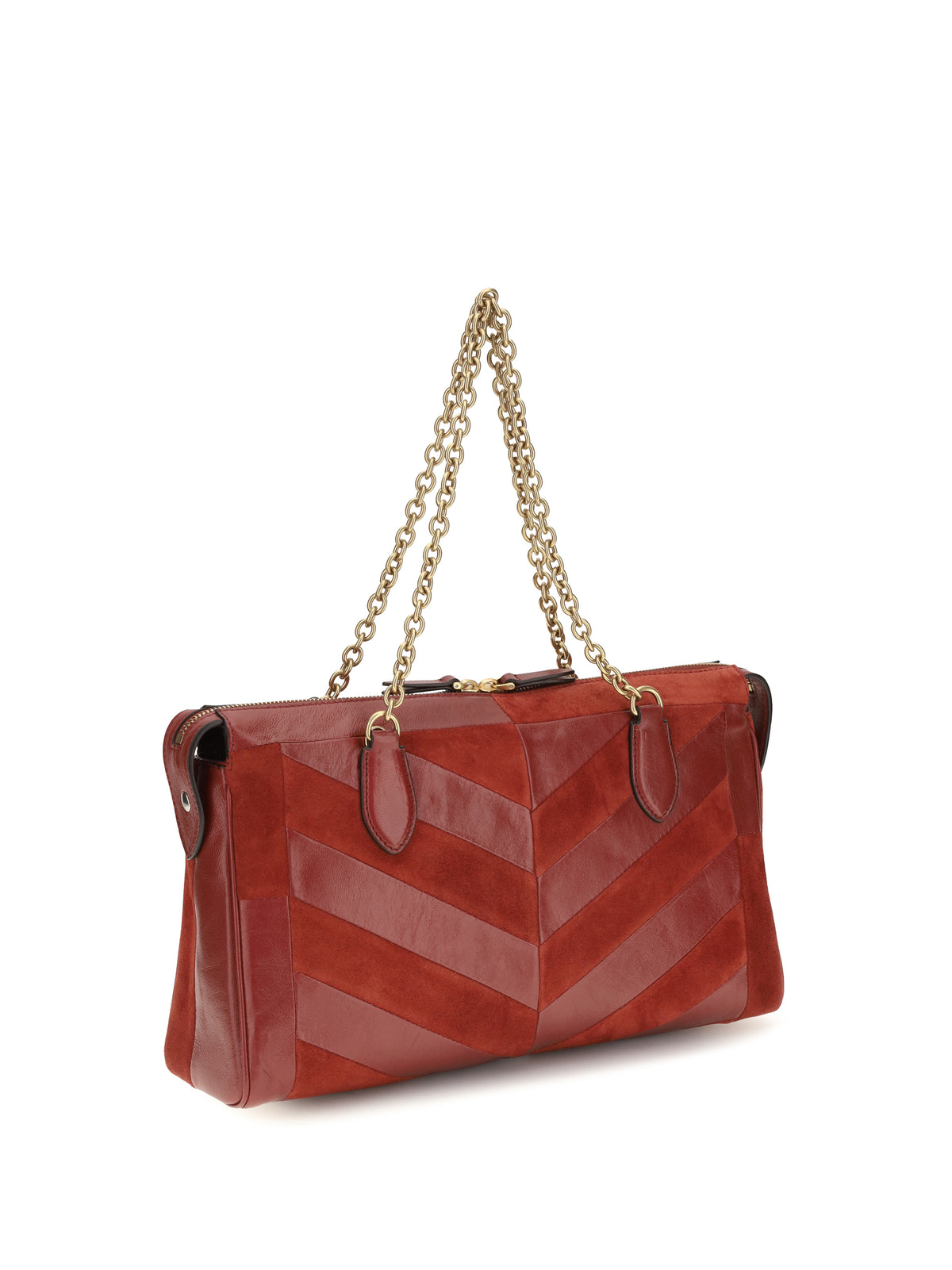 Valentino Garavani Medium Panthea Shoulder Bag - Russet Red