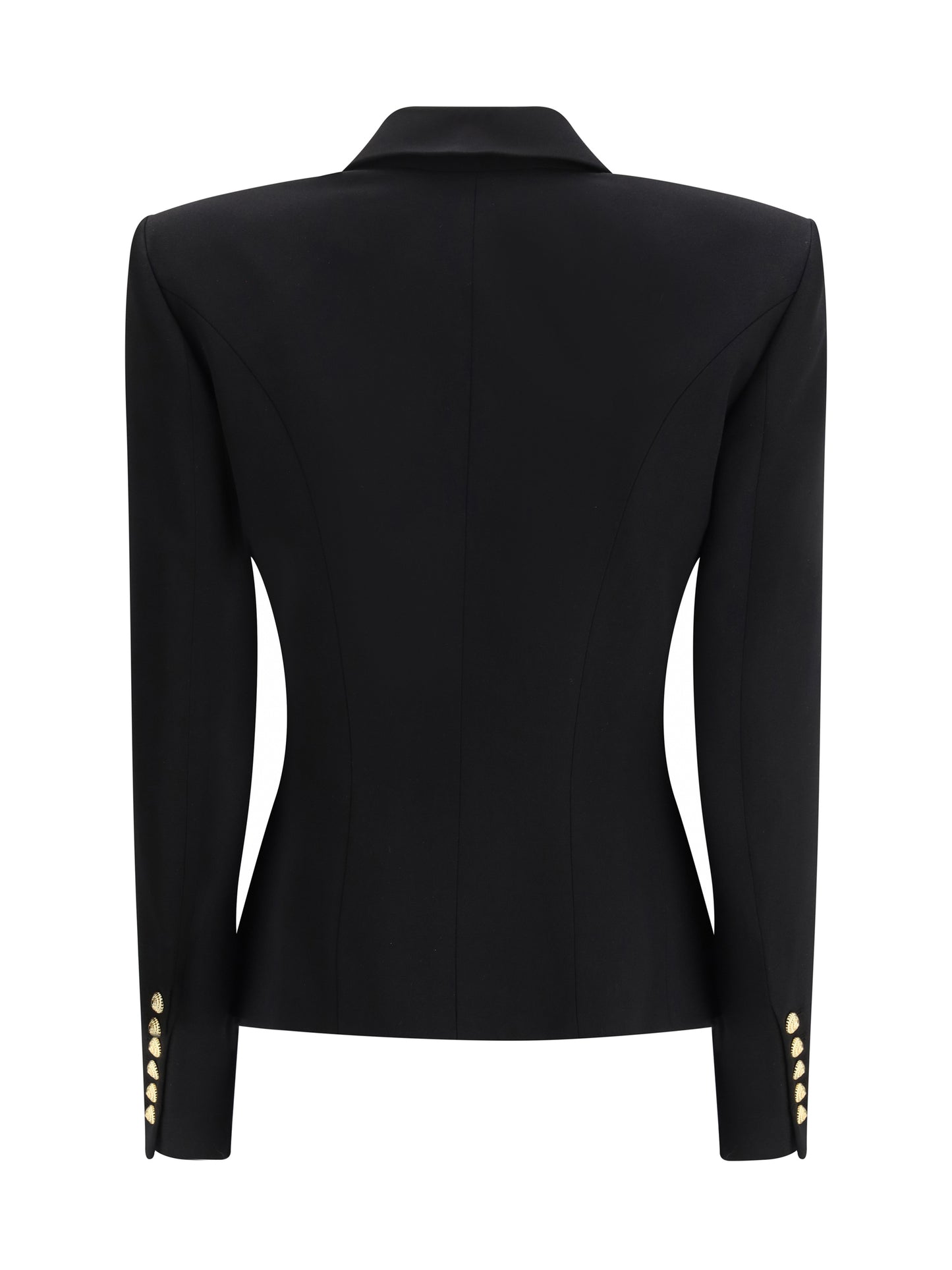 BALMAIN 6 Buttons Fitted Grain De Poudre Jacket