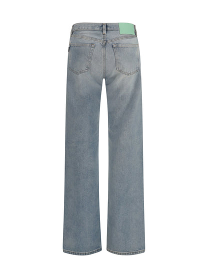Haikure Star Marfa straight-leg Jeans with a distressed finish - Marfa Blue