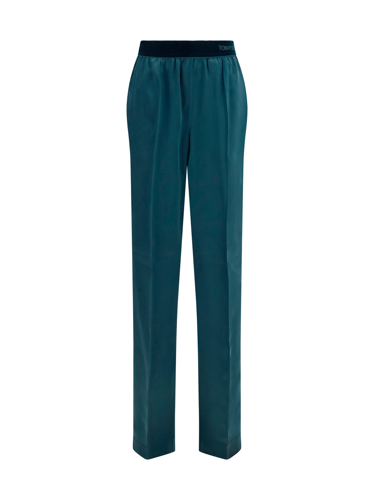 Tom Ford Stretch silk satin Pants - Teal