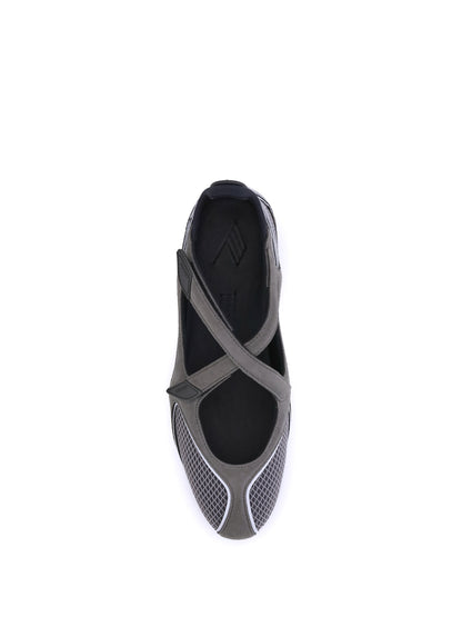 The Attico Nomad Ballerinas - Grey