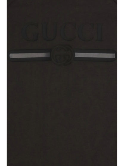 Gucci Logo T-shirt for Boy - Dusty Dark Grey/Mc