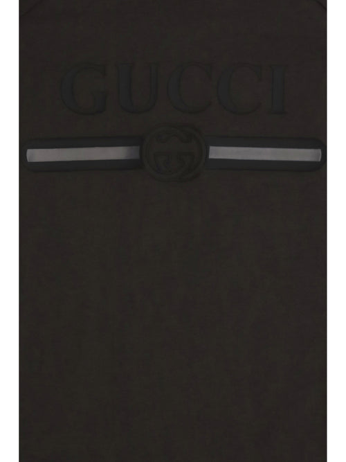 Gucci Logo T-shirt for Boy - Dusty Dark Grey/Mc