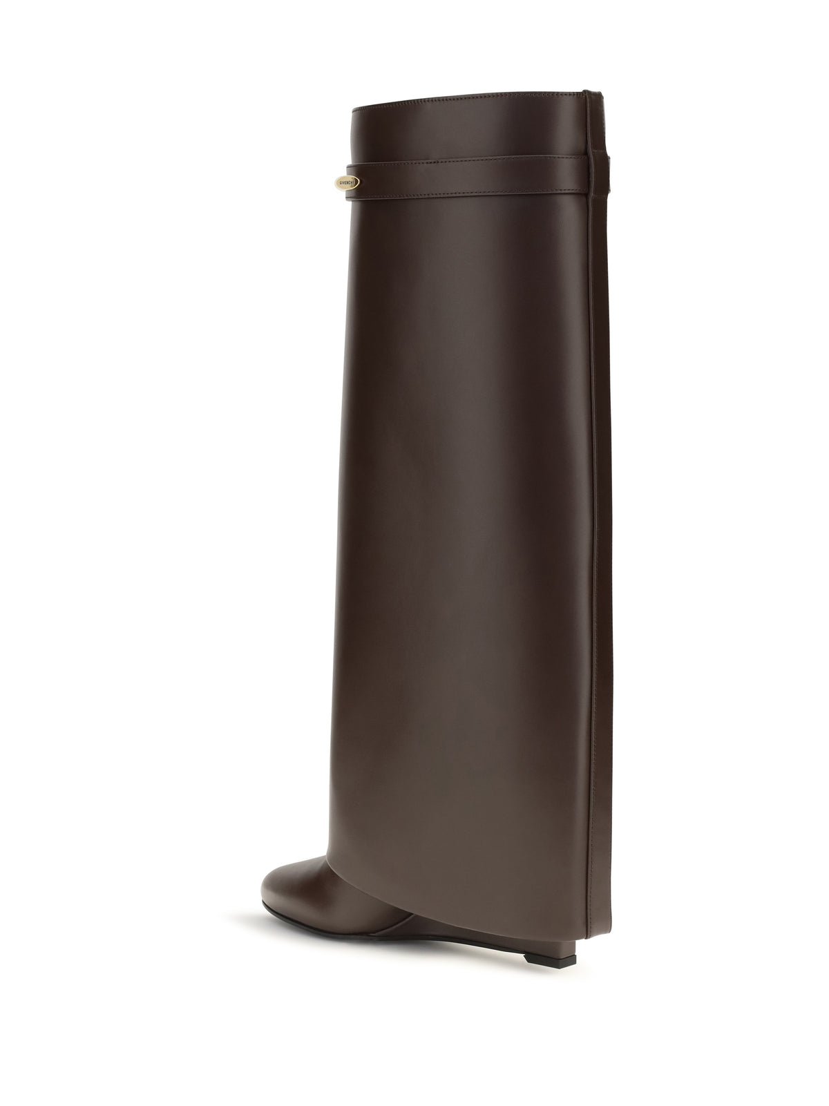 Givenchy Leather Shark Boots - Ebony Brown