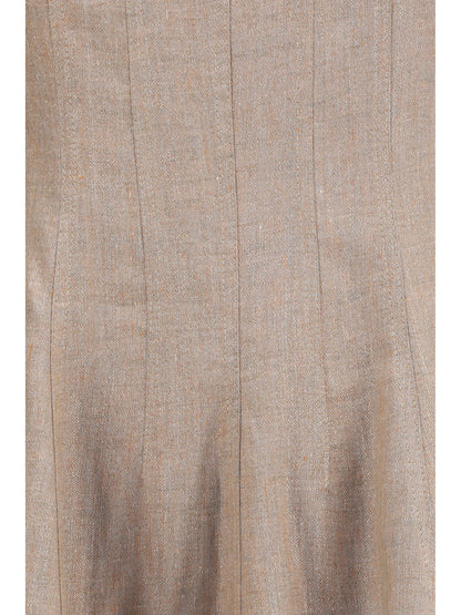 Brunello Cucinelli Sparkling linen twill Dress - Pink