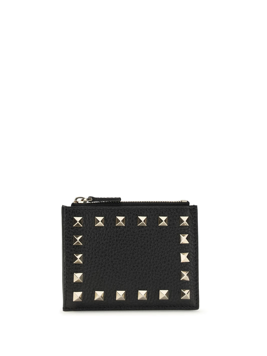 VALENTINO GARAVANI Rockstud Zip Card Holder