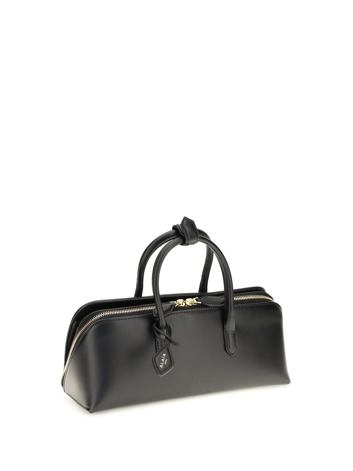 AlaïA Small Delta nubuck Handbag - Noir