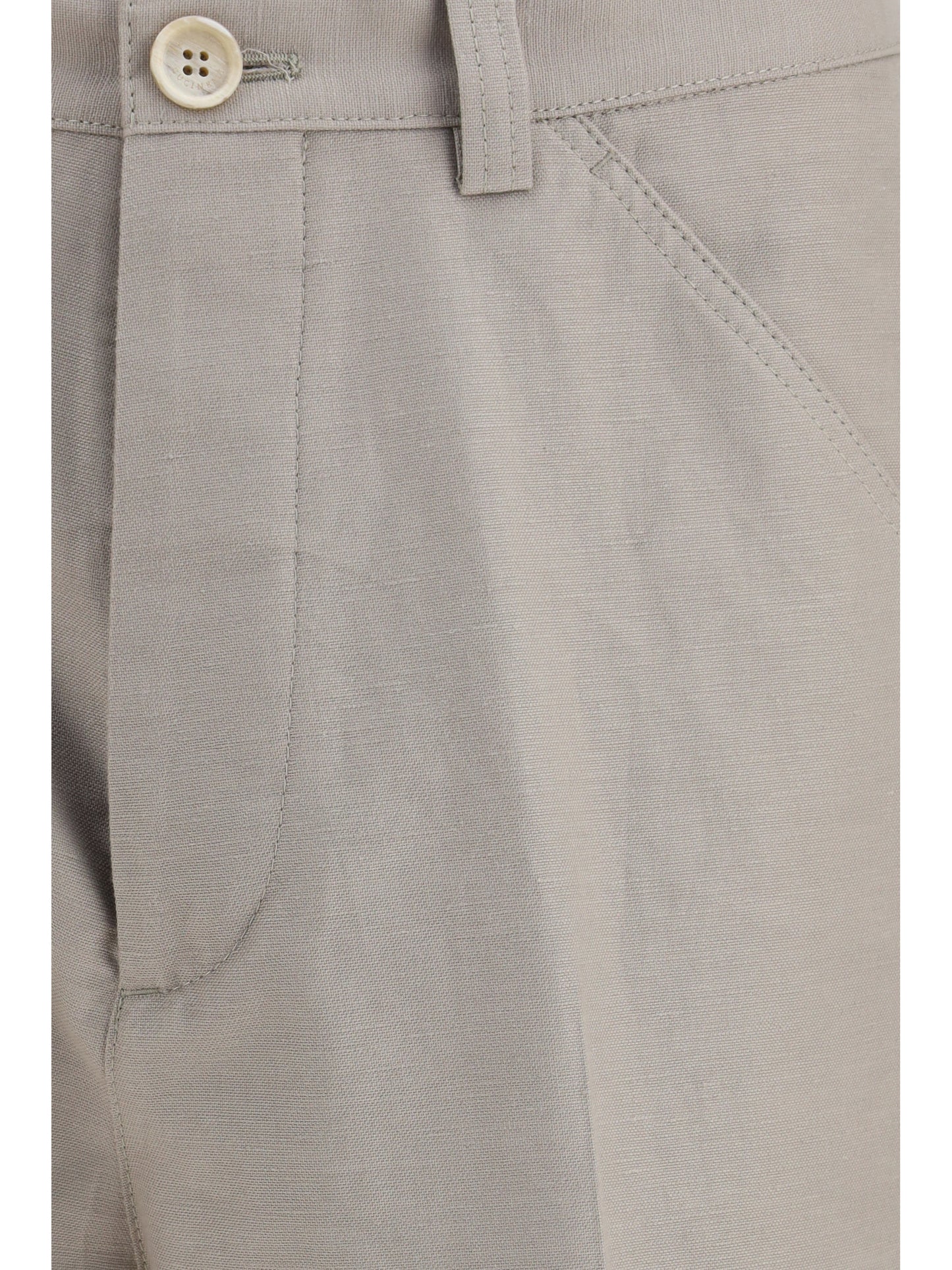 BRUNELLO CUCINELLI Tailored Pants in cotton with belt loops