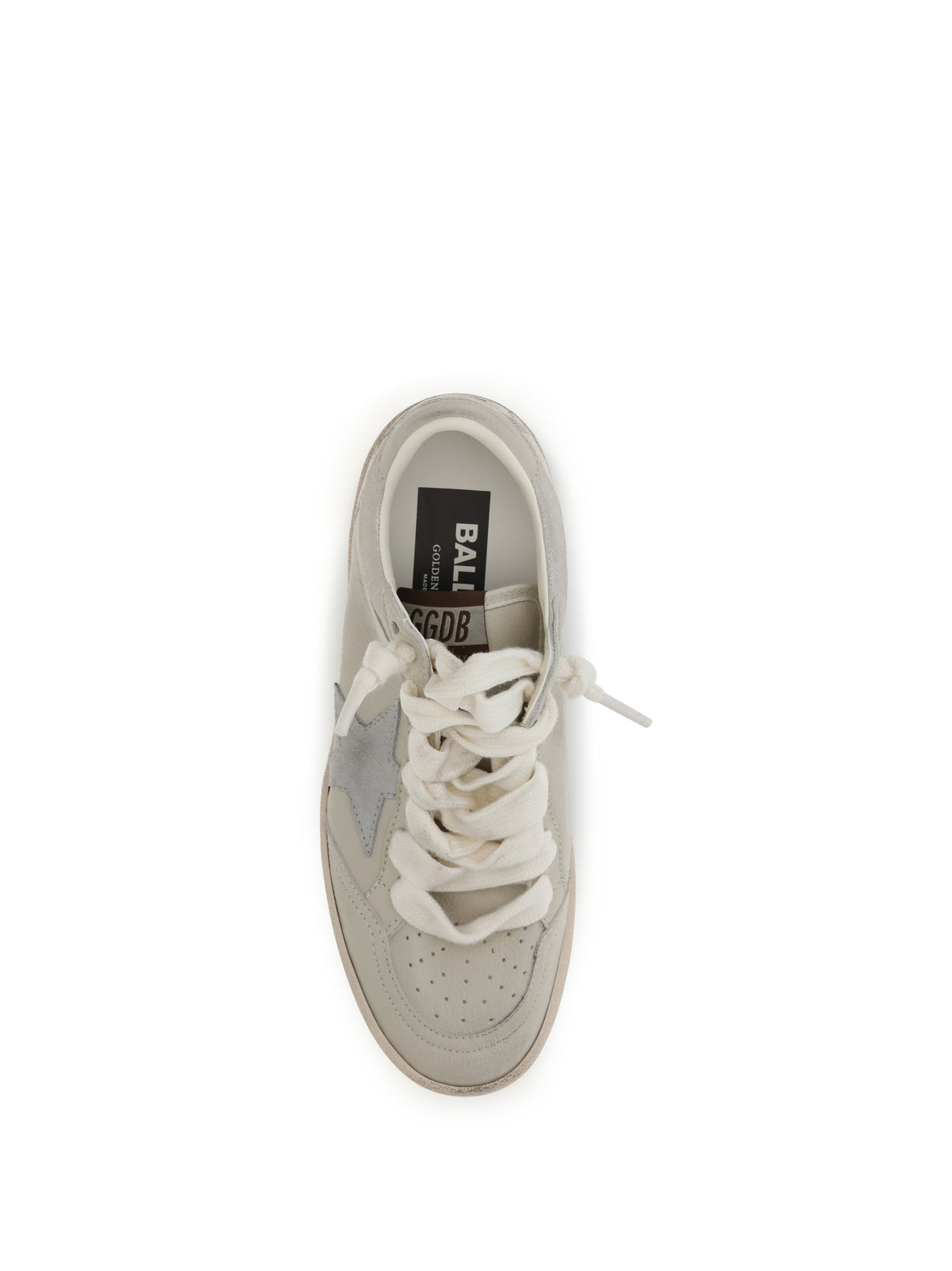 Golden Goose Ball Star leather Sneakers - Cream/Light Grey/Grey
