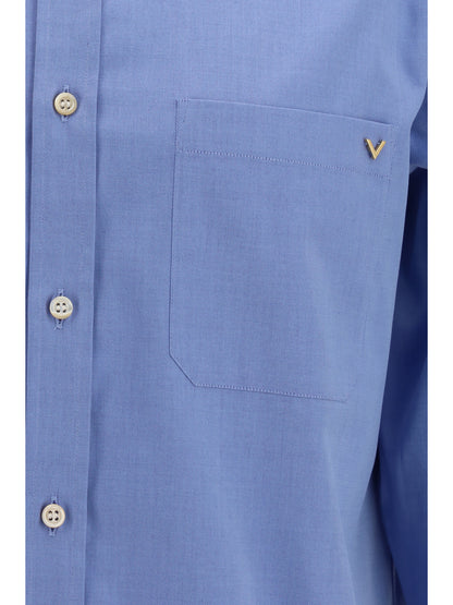 VALENTINO Lightweight cotton Shirt with VGold