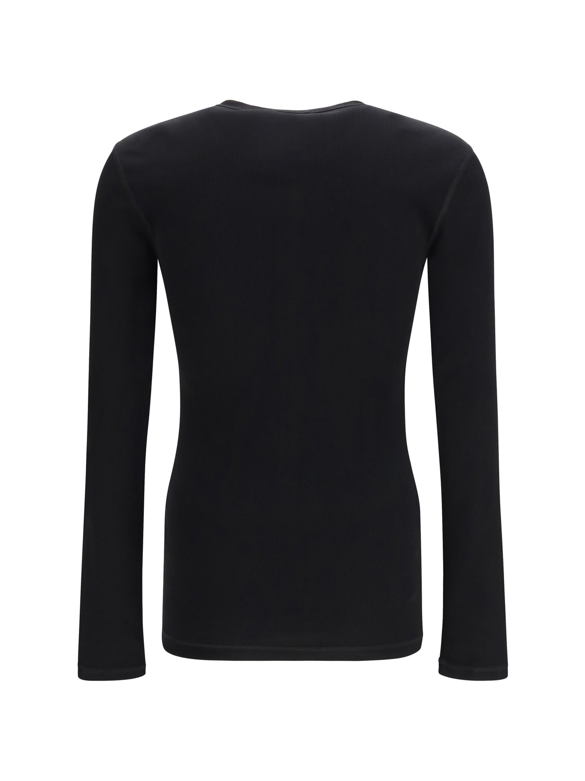 Dolce & Gabbana Ribbed cotton henley T-shirt - Black