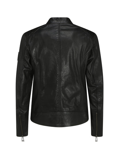 Belstaff Lambskin V Racer Jacket - Black