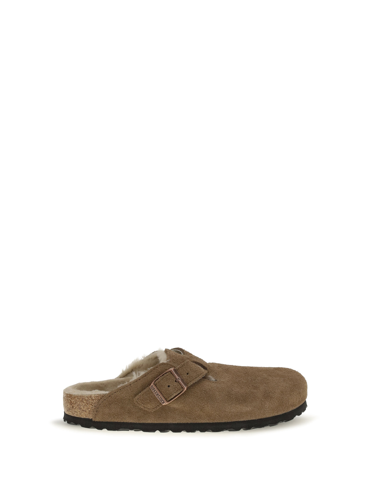 Birkenstock 1774 Boston Shearling Mules - Dark Tea