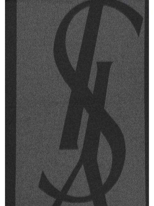 Saint Laurent Cassandre Scarf - Graphite/Dark Grey