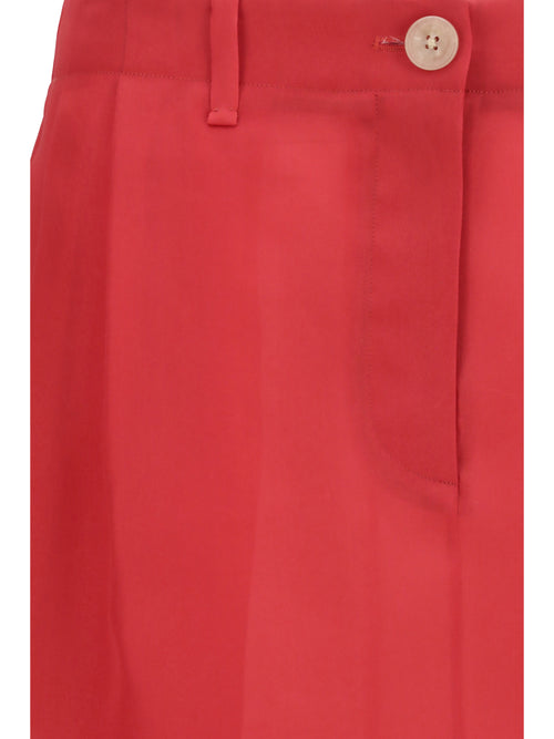 Khaite Lucian midi Skirt - Raspberry