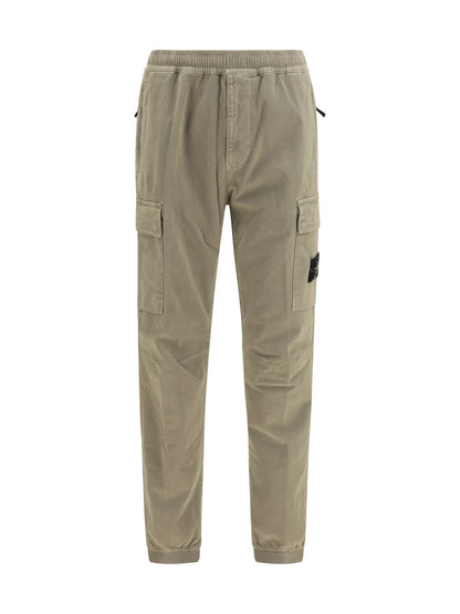 Stone Island Cargo Pants with elasticated cuffs - Military Green