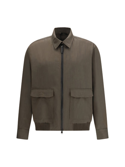Brioni Wool Jacket - Khaki