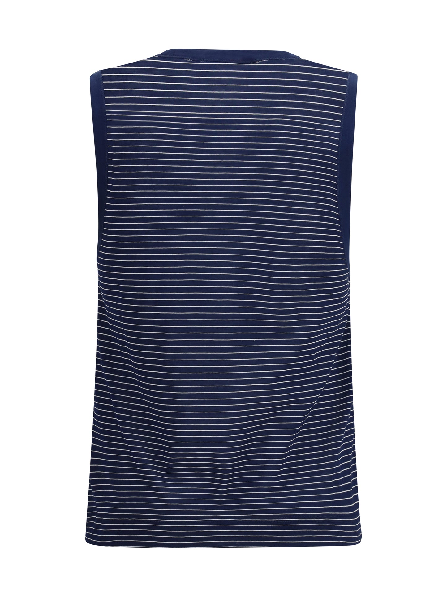 AMI PARIS Striped cotton tank Top