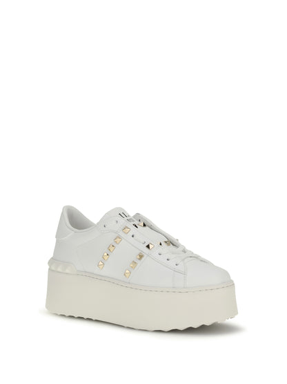 VALENTINO GARAVANI Rockstud Untitled Flatform Sneakers