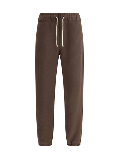 NEW BALANCE Elastic-waistband logo-patch track Pants