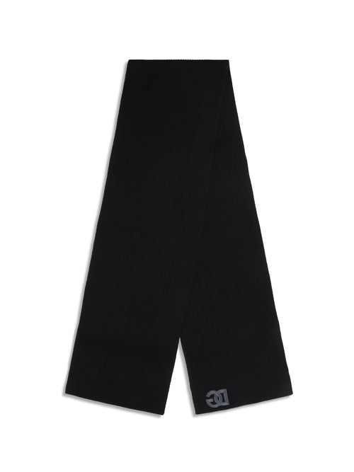 Dolce & Gabbana Ribbed virgin wool Scarf - Black