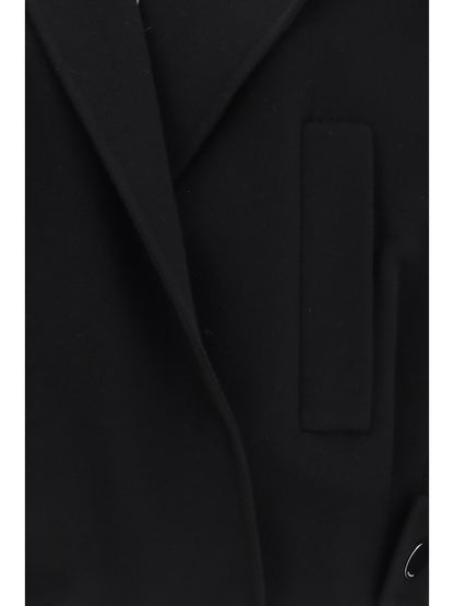 Max Mara Sportmax Idoneo pure virgin wool double Jacket - Black
