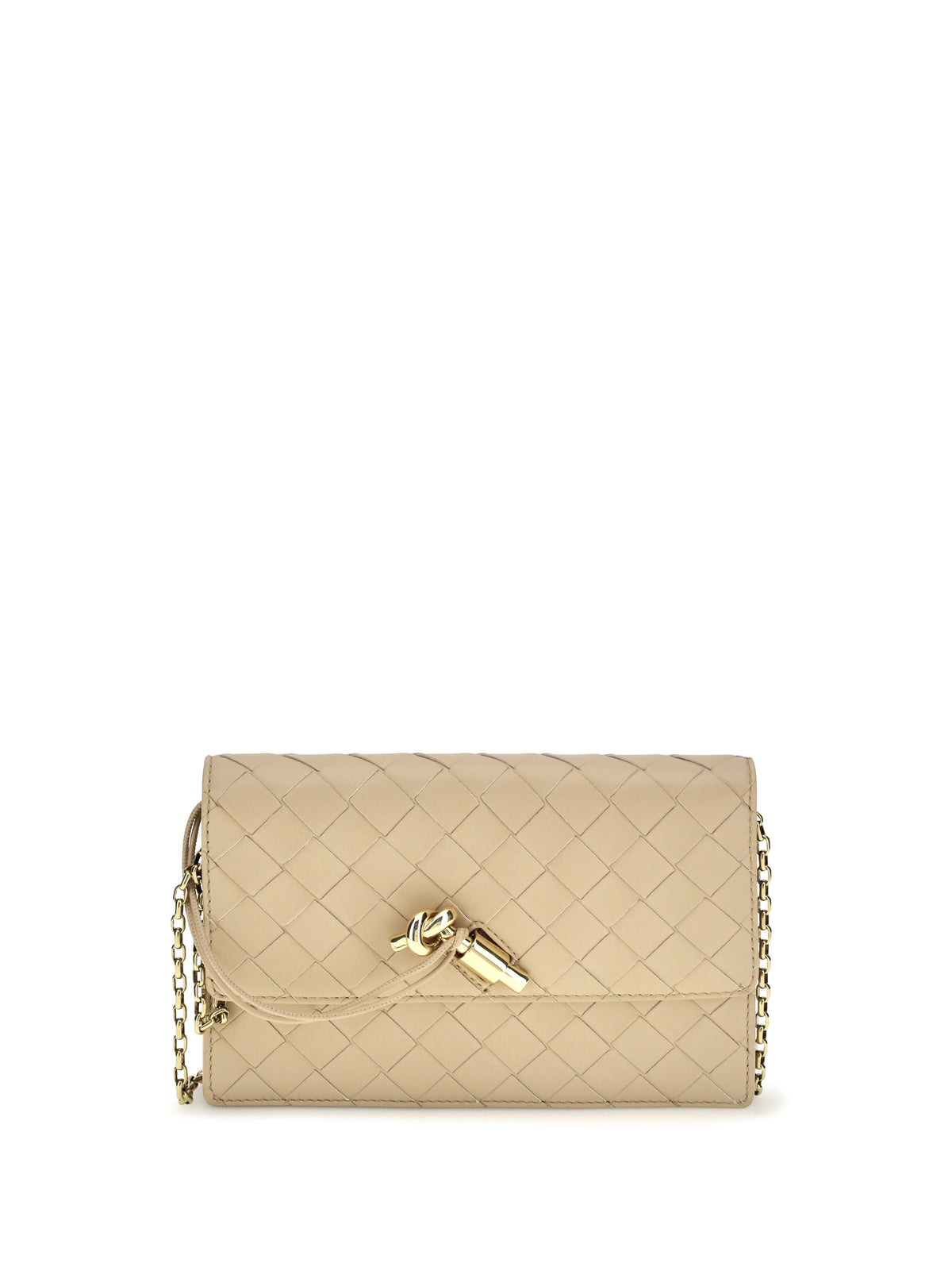 Bottega Veneta Andiamo Pouch on Chain - Shore-Muse Brass