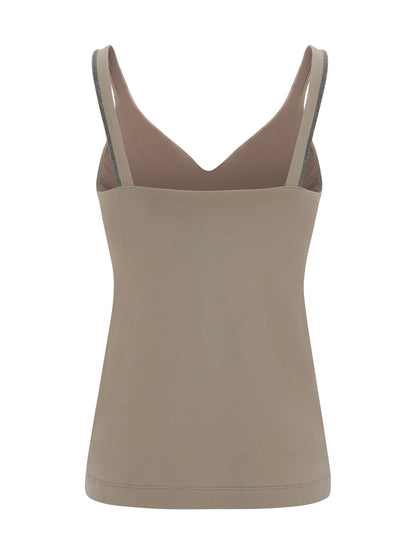 BRUNELLO CUCINELLI Top with embellishments