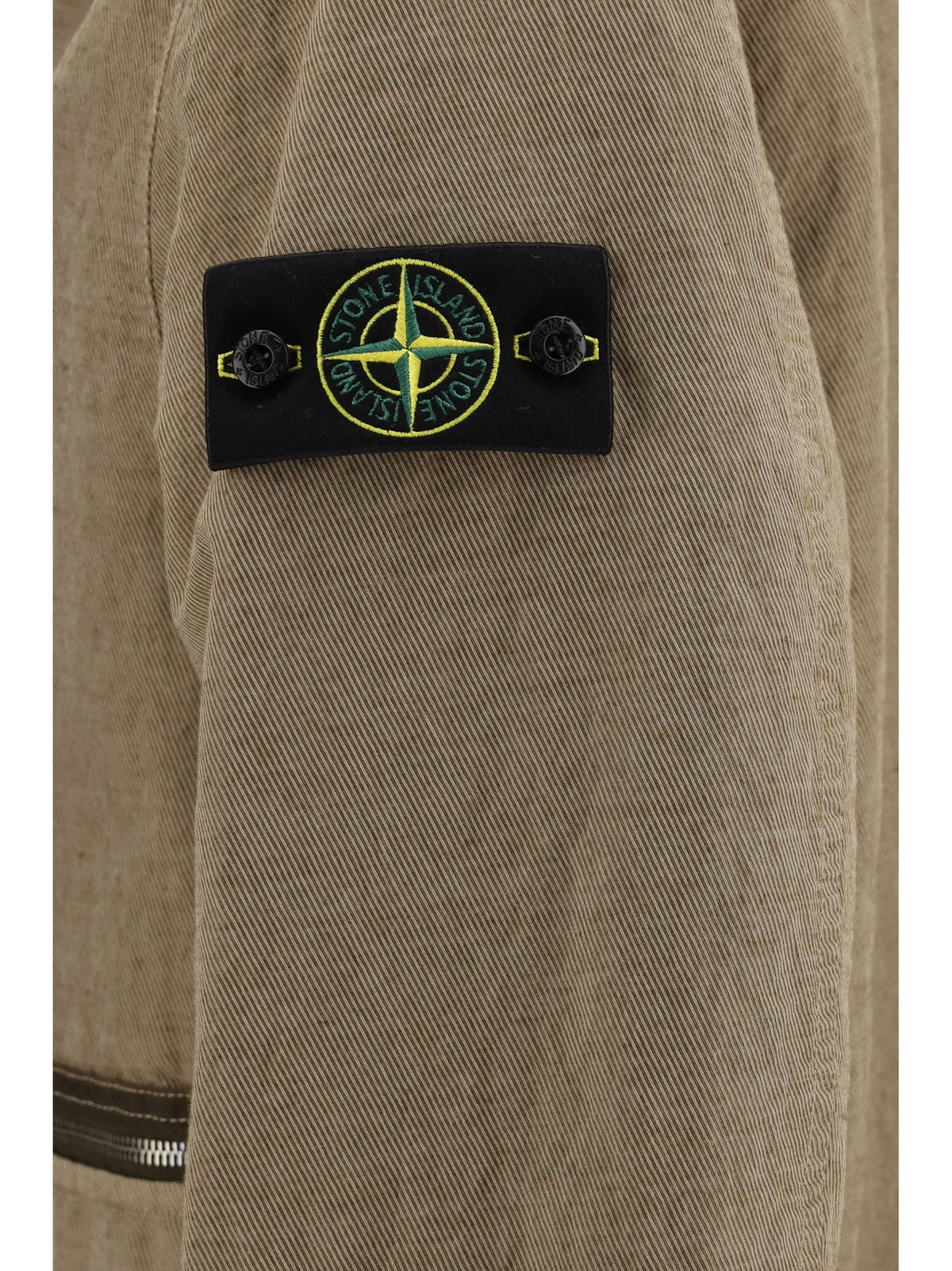 Stone Island Padded cotton and wool-blend Jacket - Biscuit