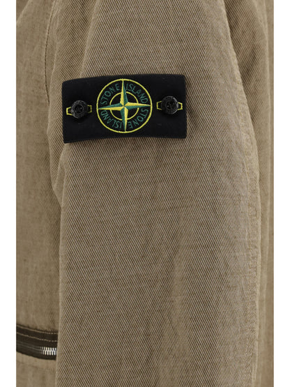 Stone Island Padded cotton and wool-blend Jacket - Biscuit