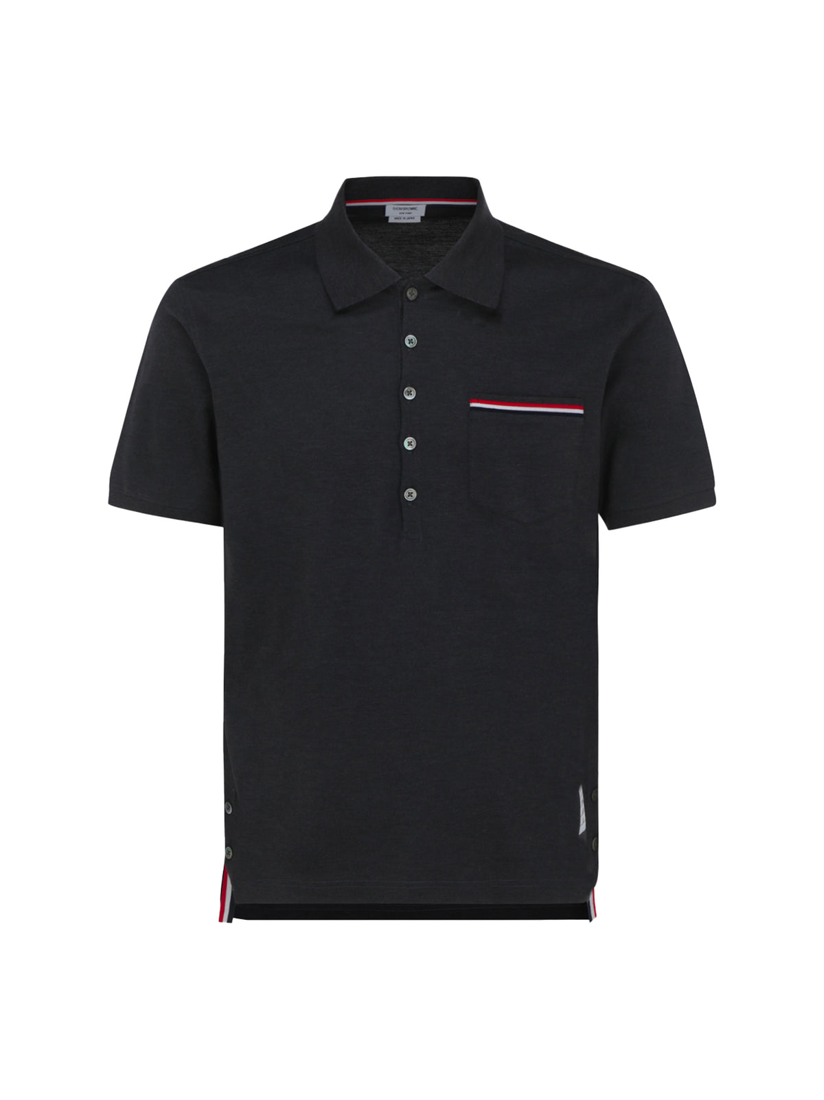 Thom Browne Short Sleeves Polo - Dark Grey