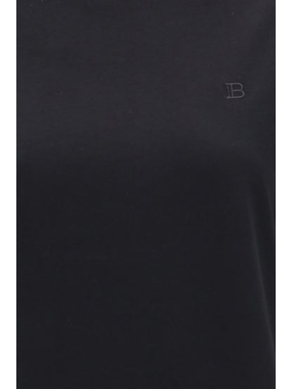 Balmain Embroidered jersey T-shirt - Noir/Noir