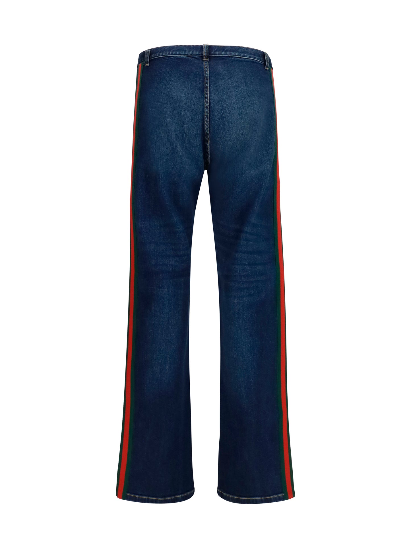 GUCCI Cotton Jeans with Web stripe