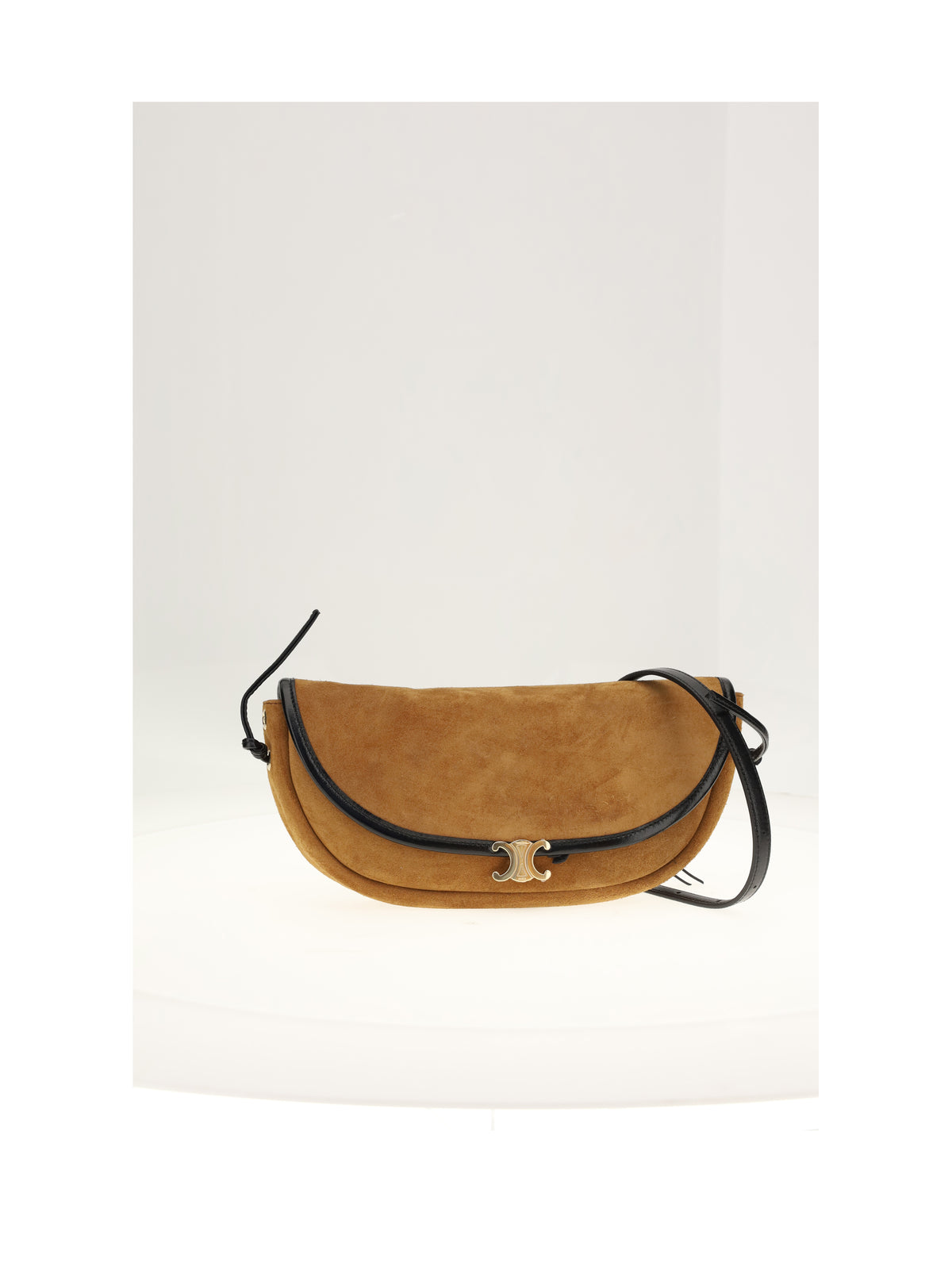 Celine LITTLE HALFMOON SOFT TRIOMPHE - Camel / Black